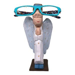 Rare Angel Peepers Wooden Eyeglass Business Card